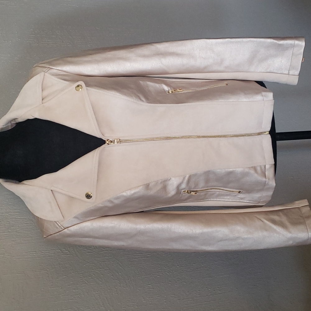 EUC Marc New York faux leather and suede jacket